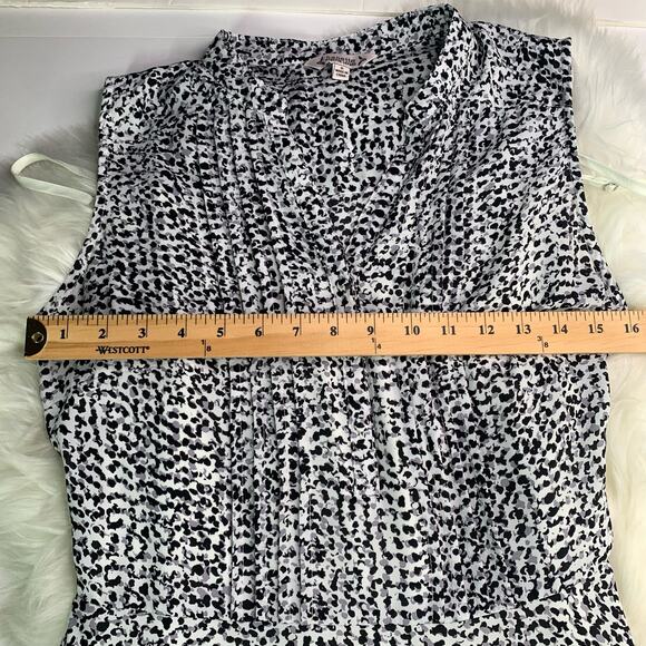 Nanette Lapore Black & White‎ Animal Print Sleeveless Dress w/Tie Waist Size 6 - Picture 12 of 14